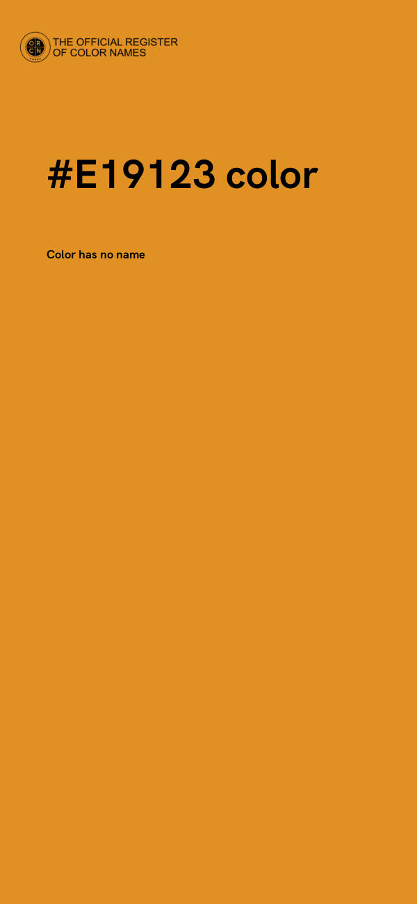 #E19123 color image