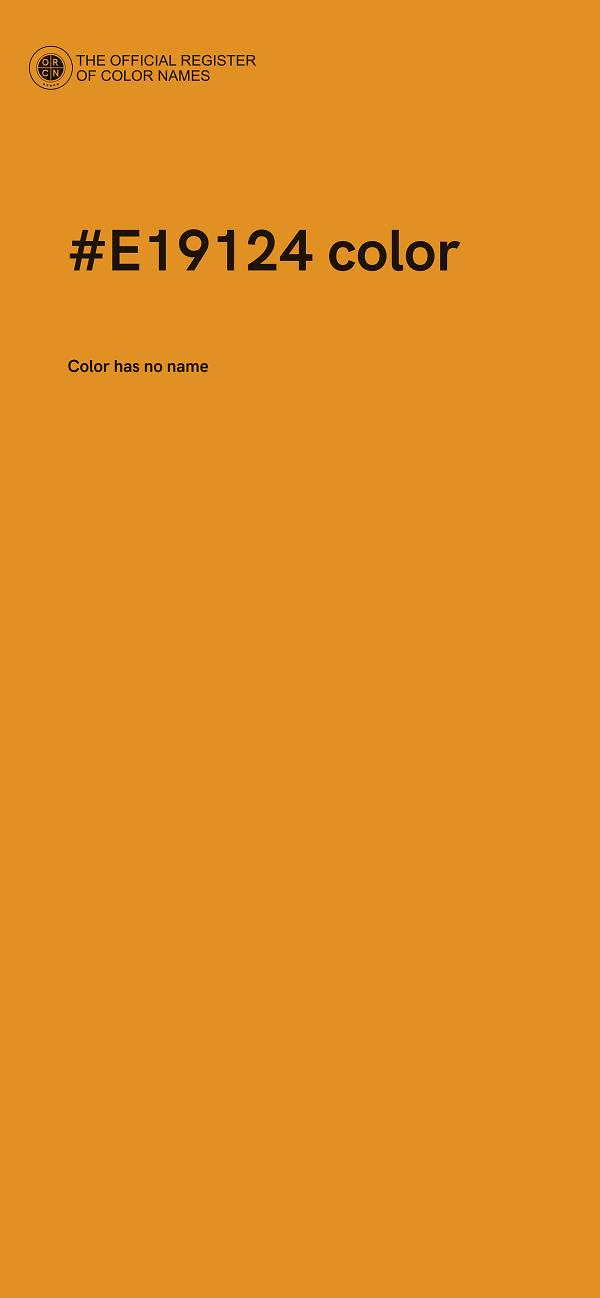 #E19124 color image