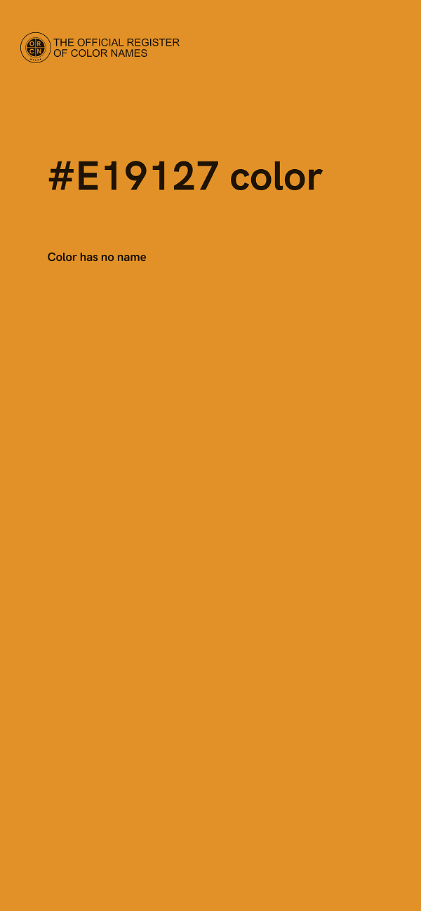 #E19127 color image