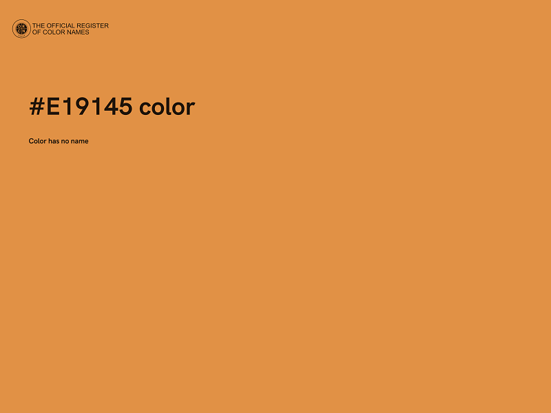 #E19145 color image