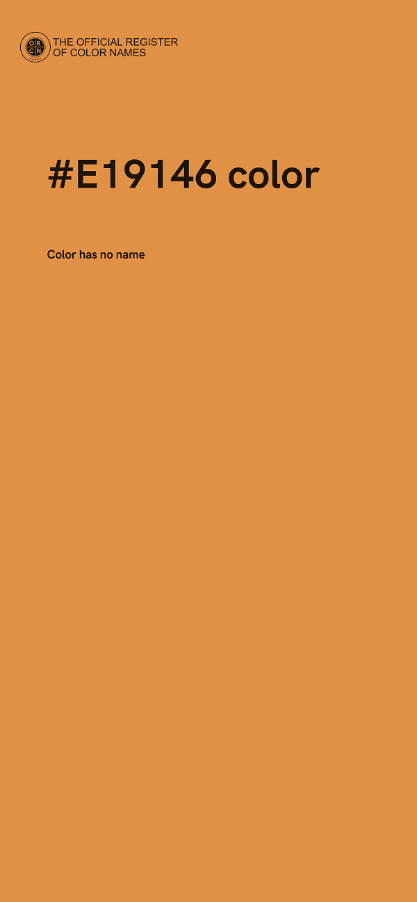 #E19146 color image