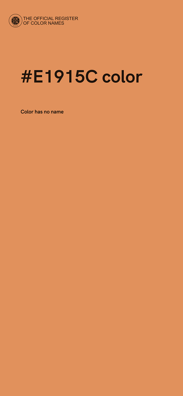 #E1915C color image