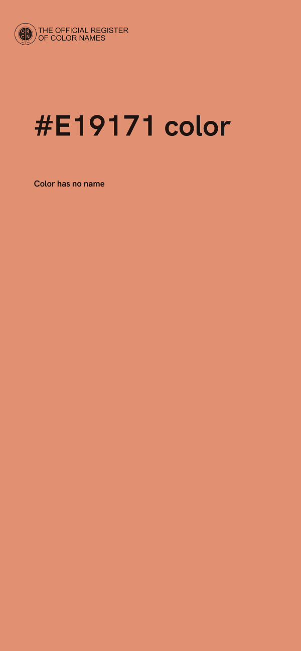 #E19171 color image