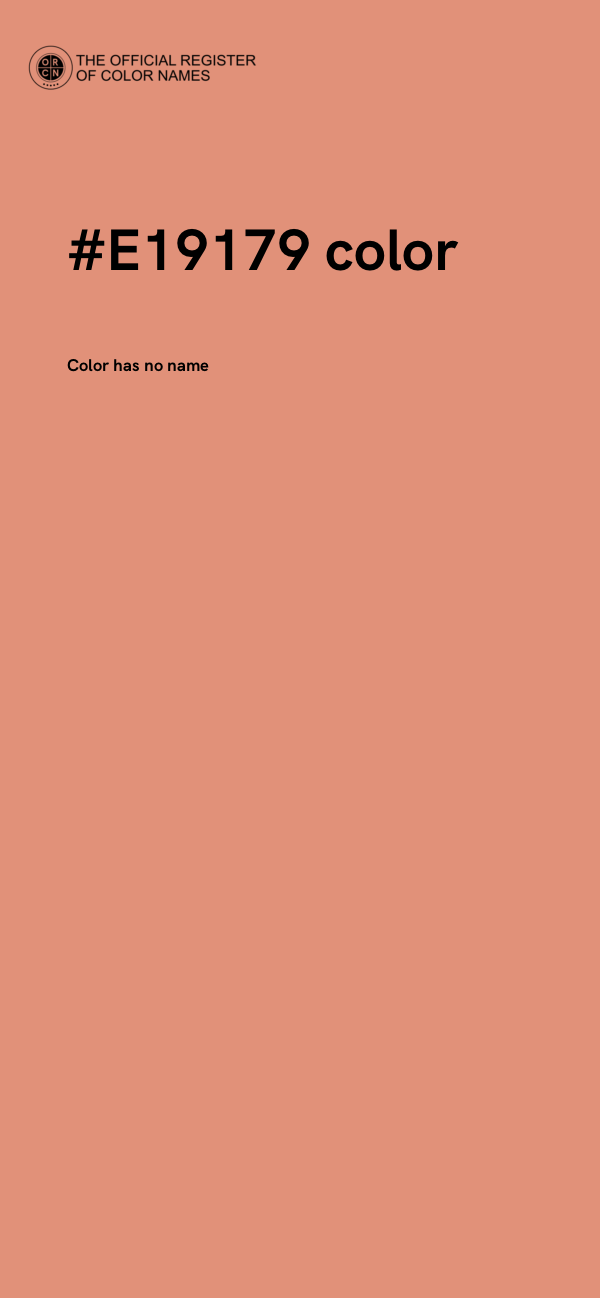 #E19179 color image