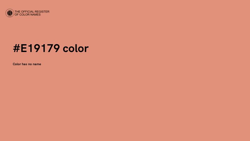 #E19179 color image
