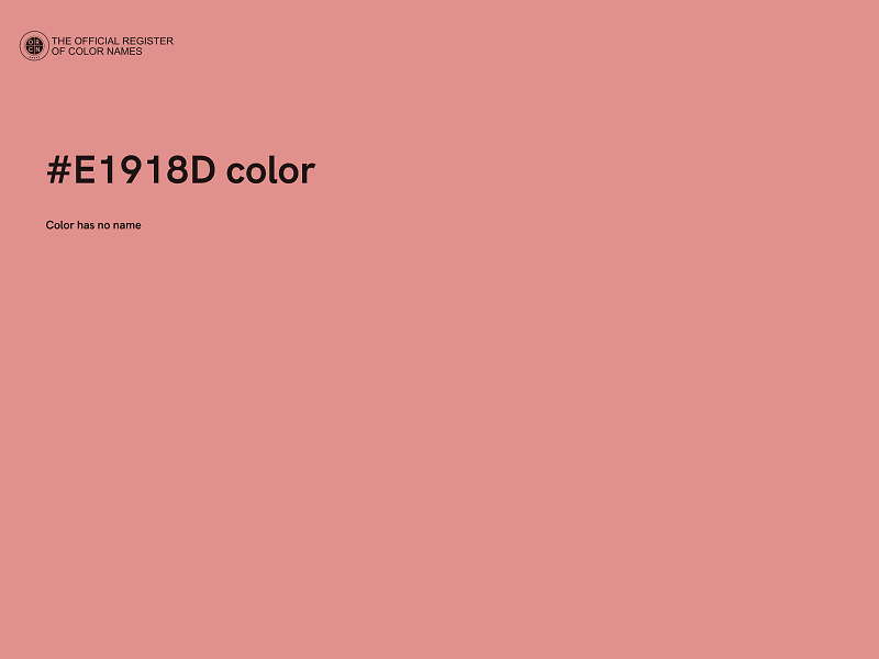 #E1918D color image