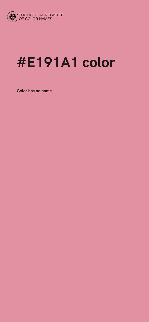 #E191A1 color image
