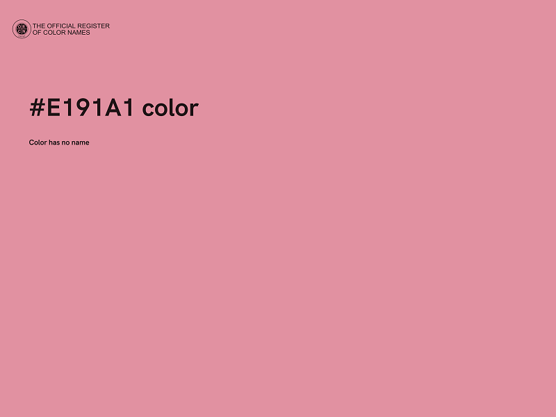 #E191A1 color image