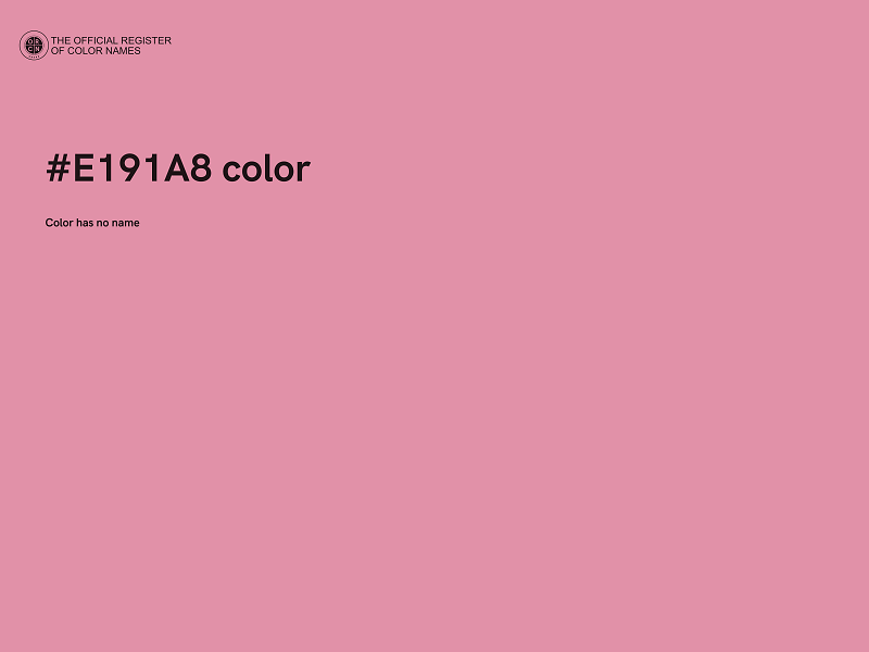 #E191A8 color image