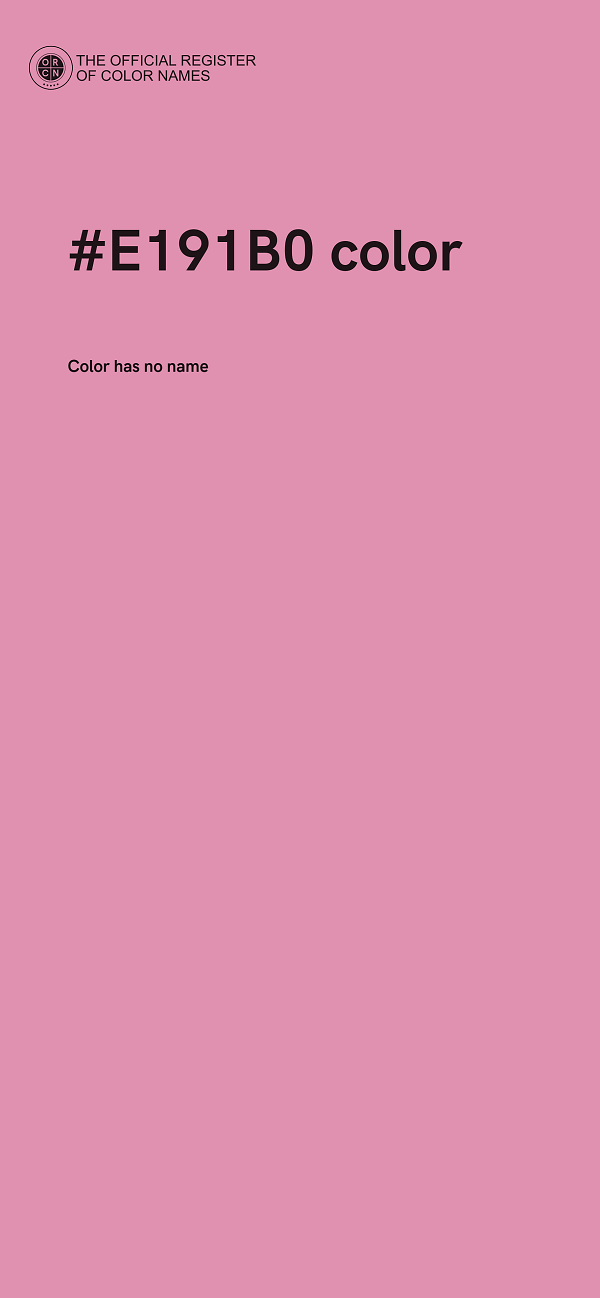 #E191B0 color image