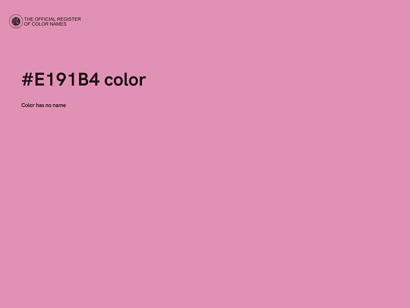 #E191B4 color image