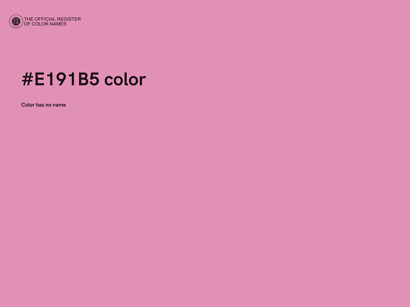 #E191B5 color image