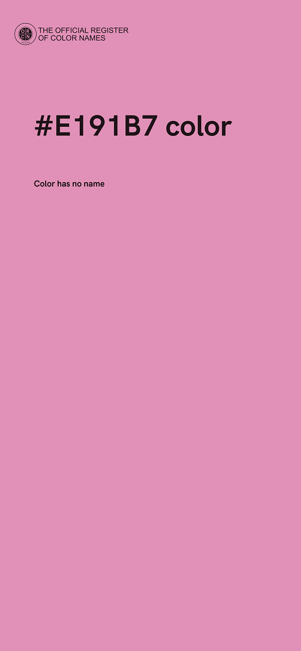 #E191B7 color image