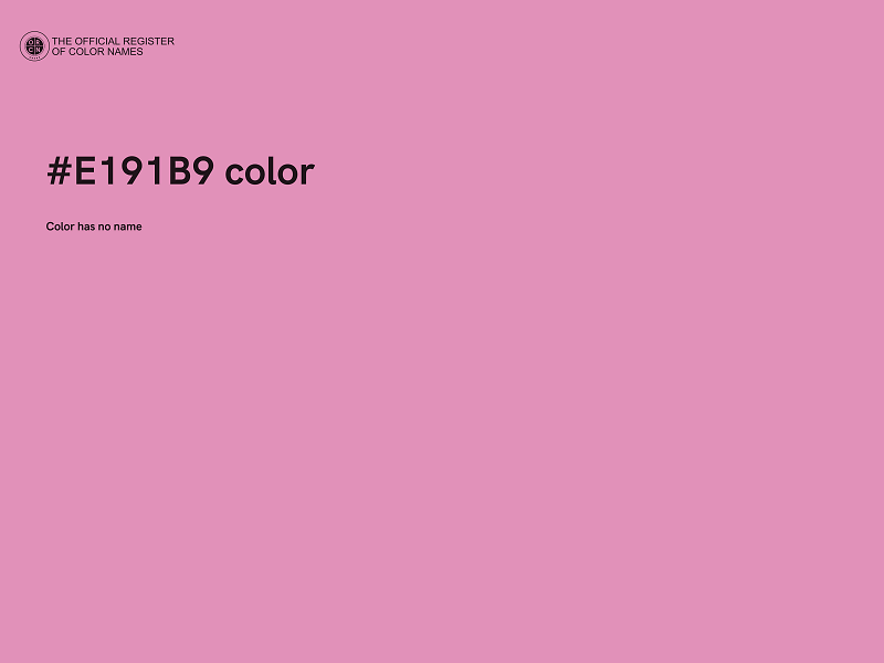 #E191B9 color image