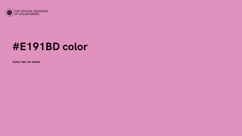#E191BD color image