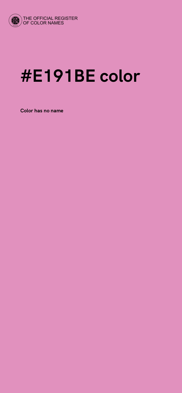 #E191BE color image
