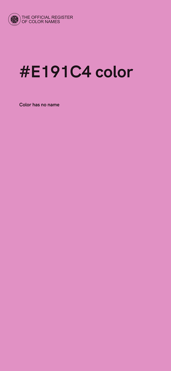 #E191C4 color image
