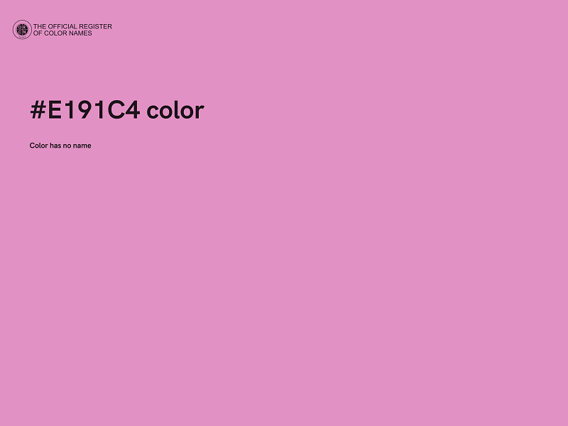 #E191C4 color image