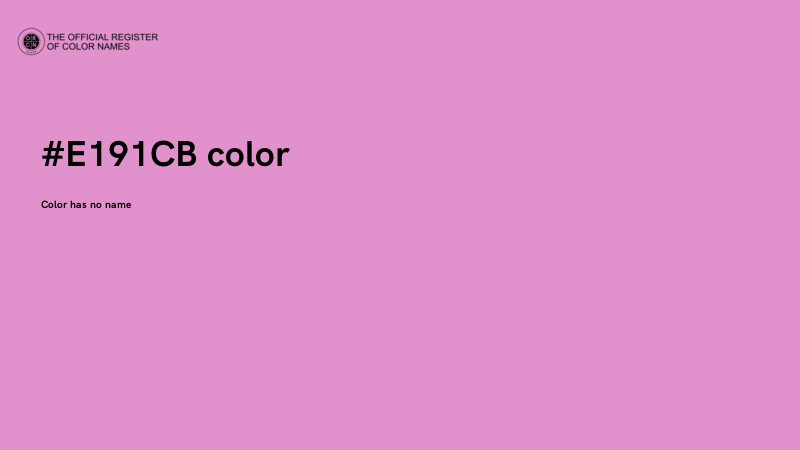 #E191CB color image