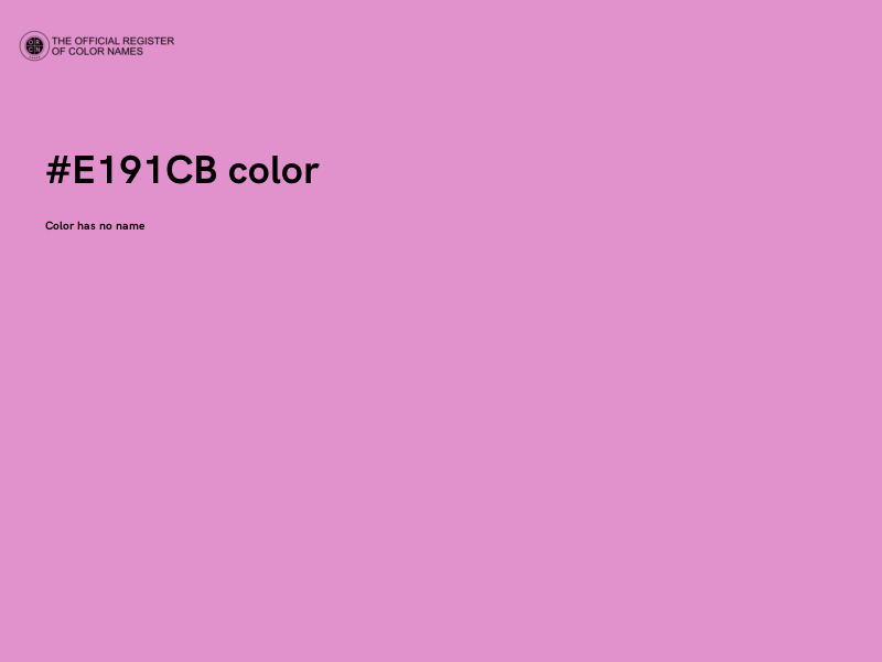 #E191CB color image