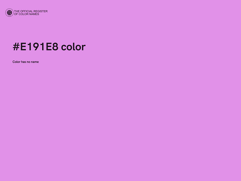 #E191E8 color image