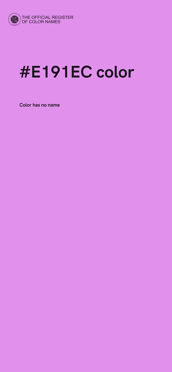 #E191EC color image