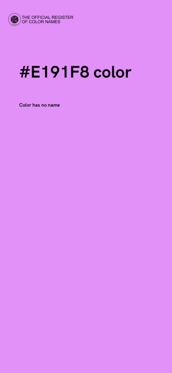#E191F8 color image