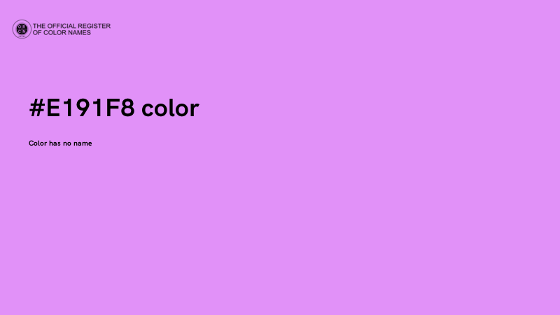 #E191F8 color image