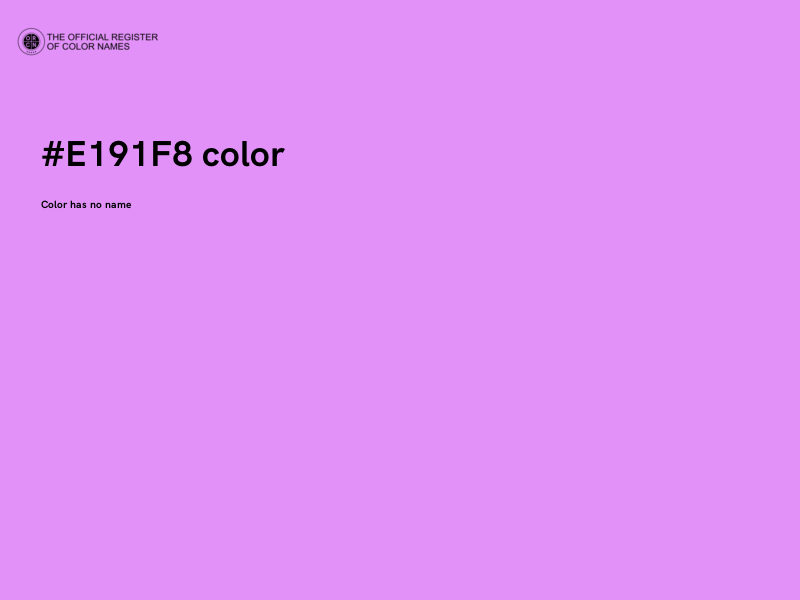 #E191F8 color image