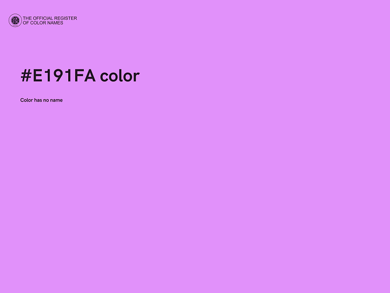 #E191FA color image