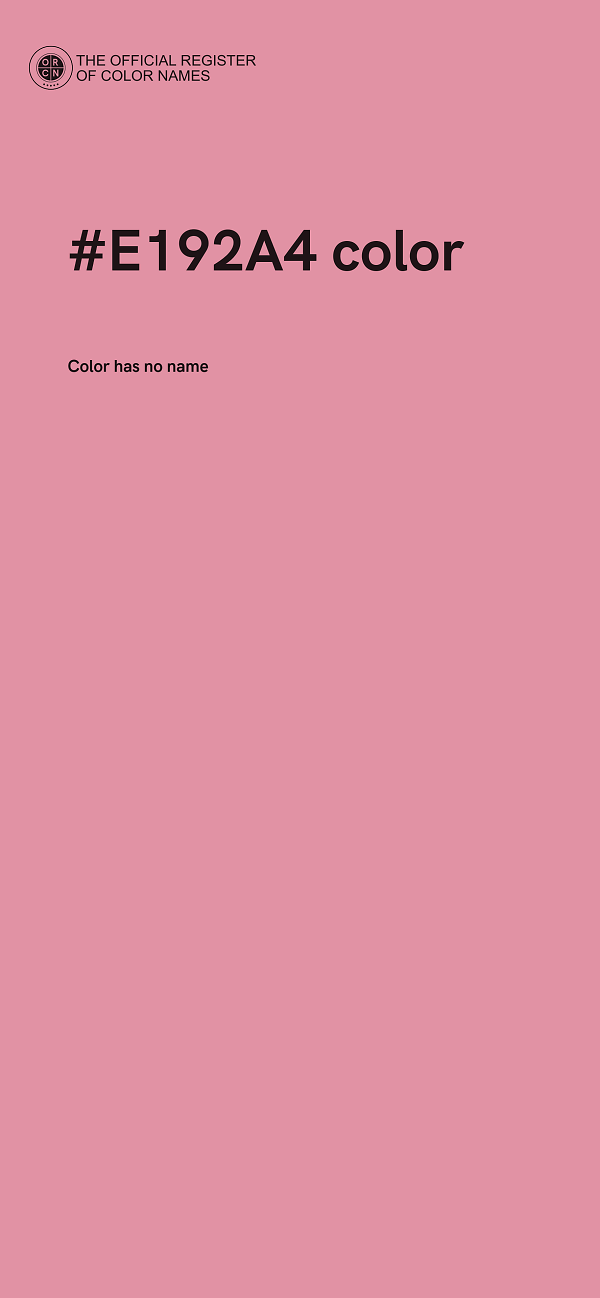 #E192A4 color image