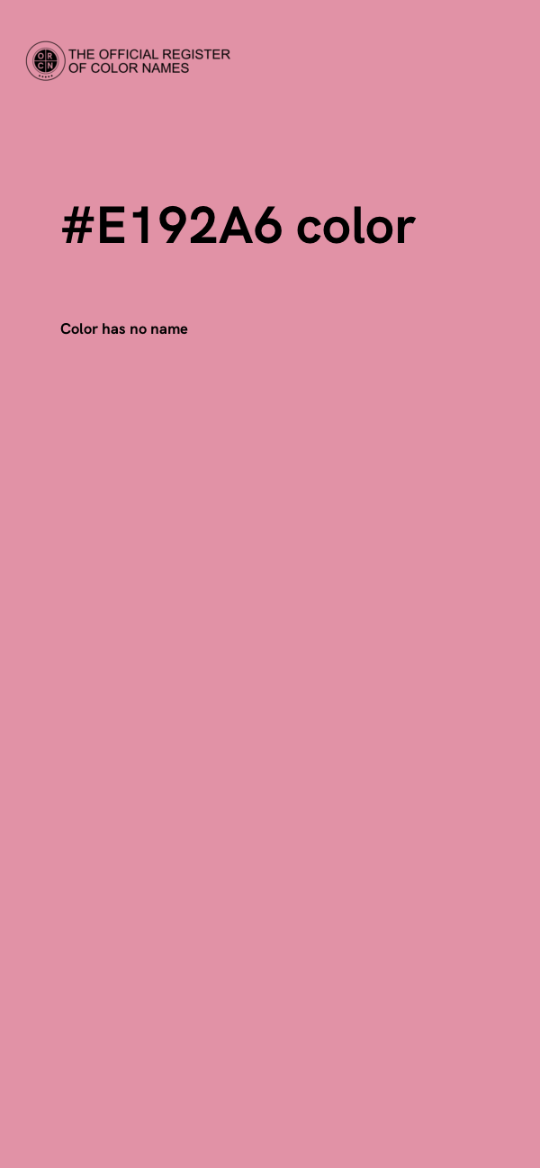 #E192A6 color image