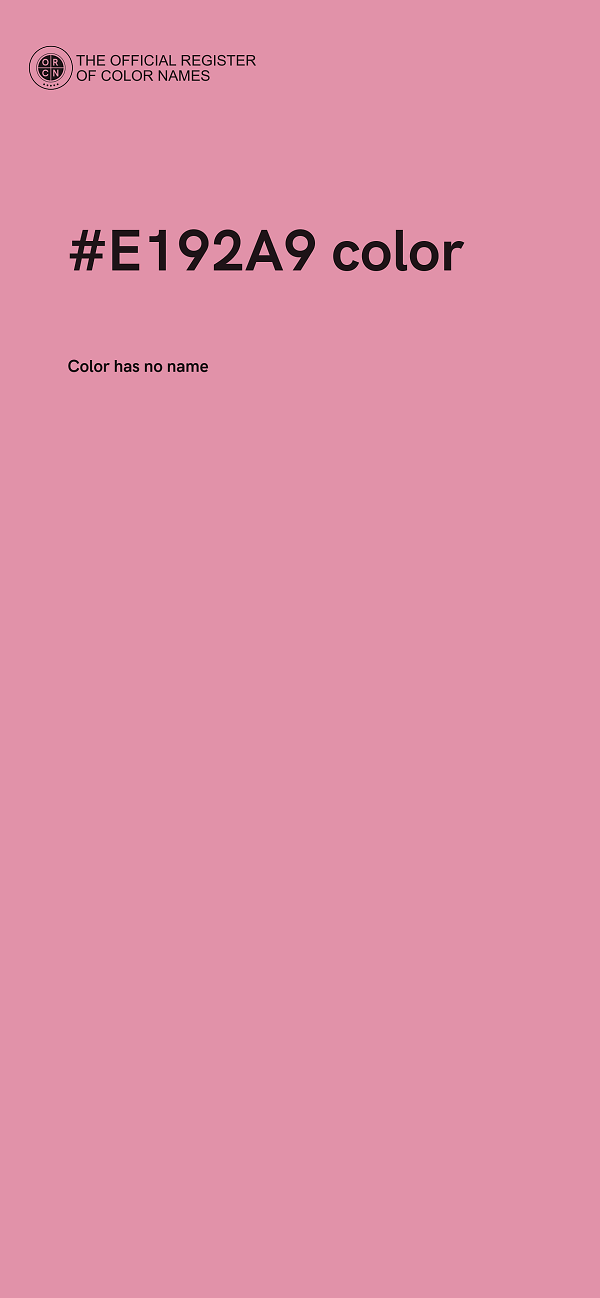 #E192A9 color image