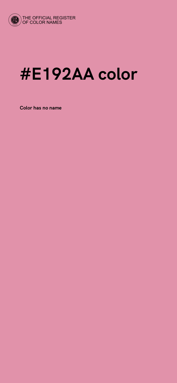 #E192AA color image