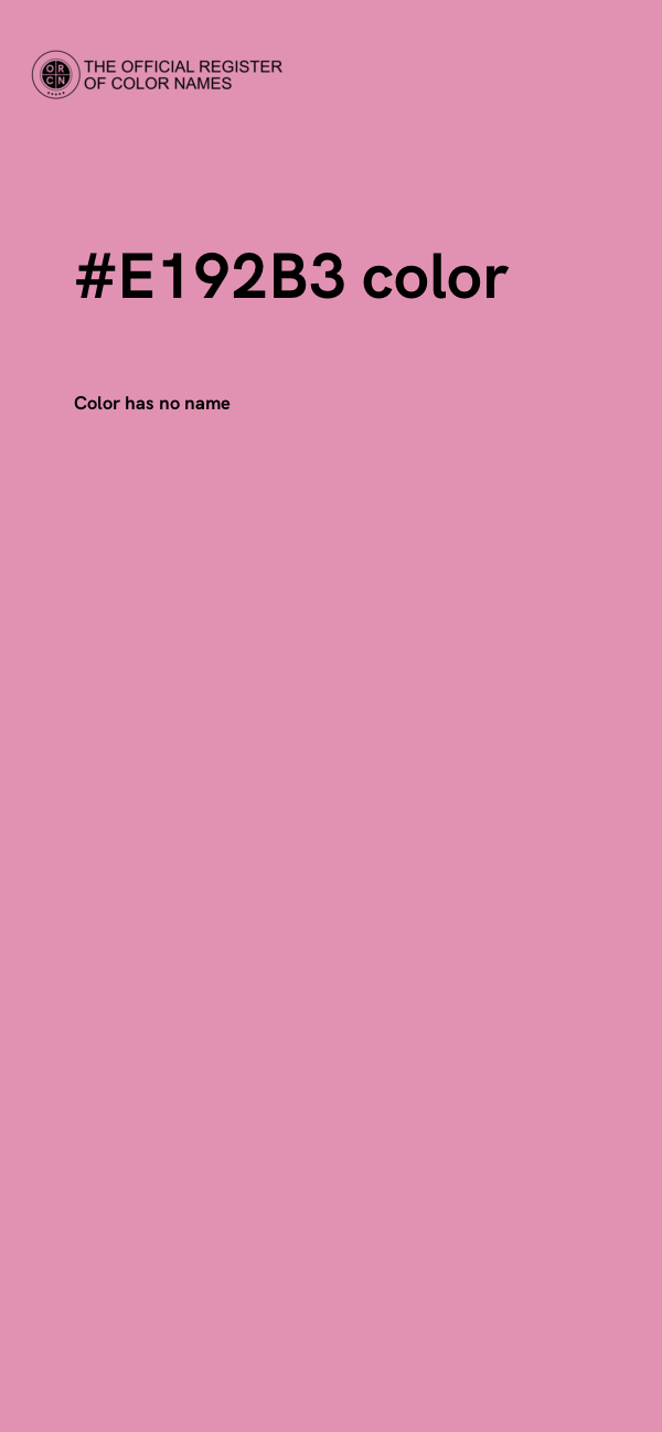 #E192B3 color image