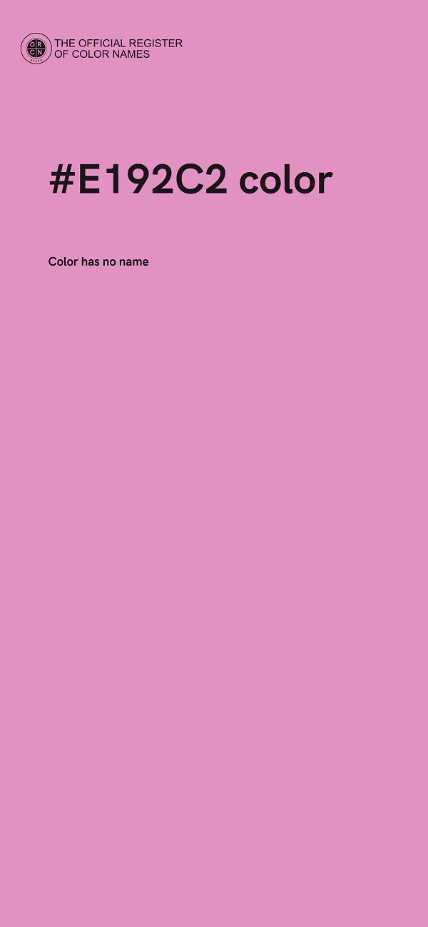 #E192C2 color image