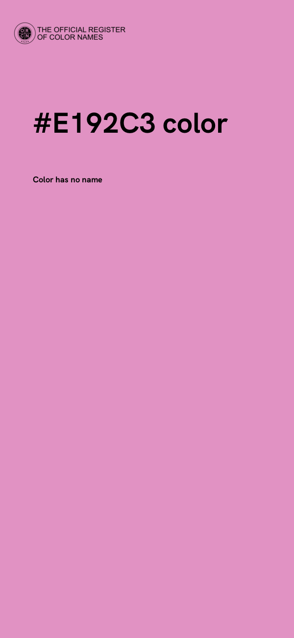 #E192C3 color image