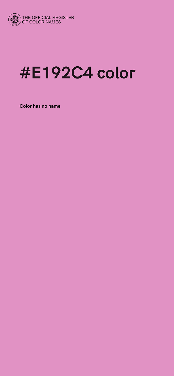#E192C4 color image