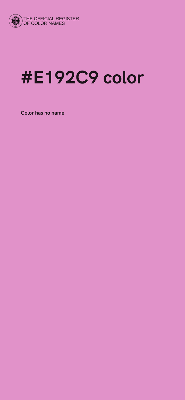 #E192C9 color image