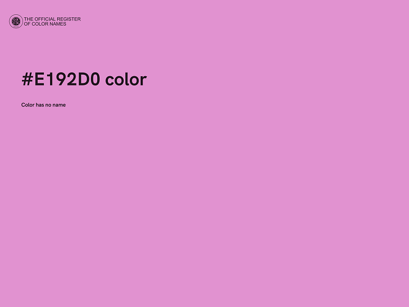 #E192D0 color image