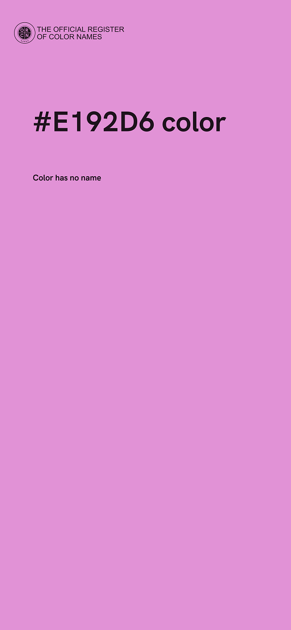 #E192D6 color image