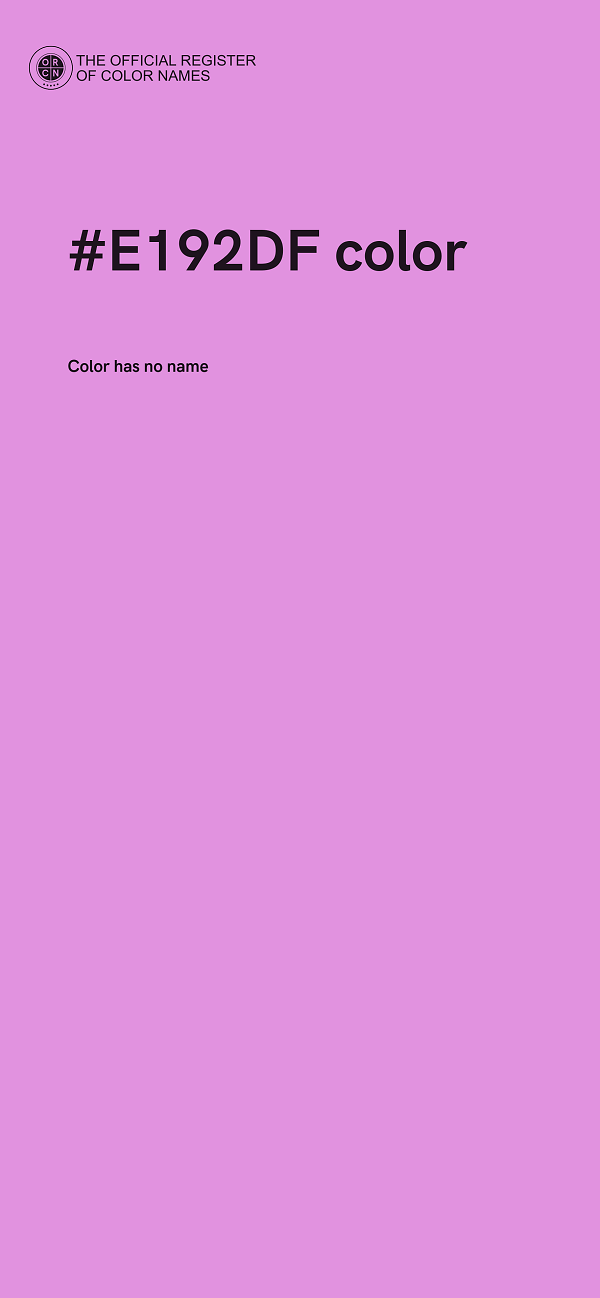 #E192DF color image
