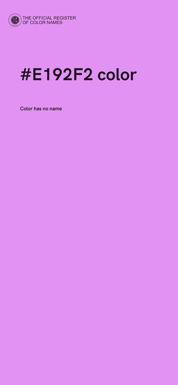 #E192F2 color image