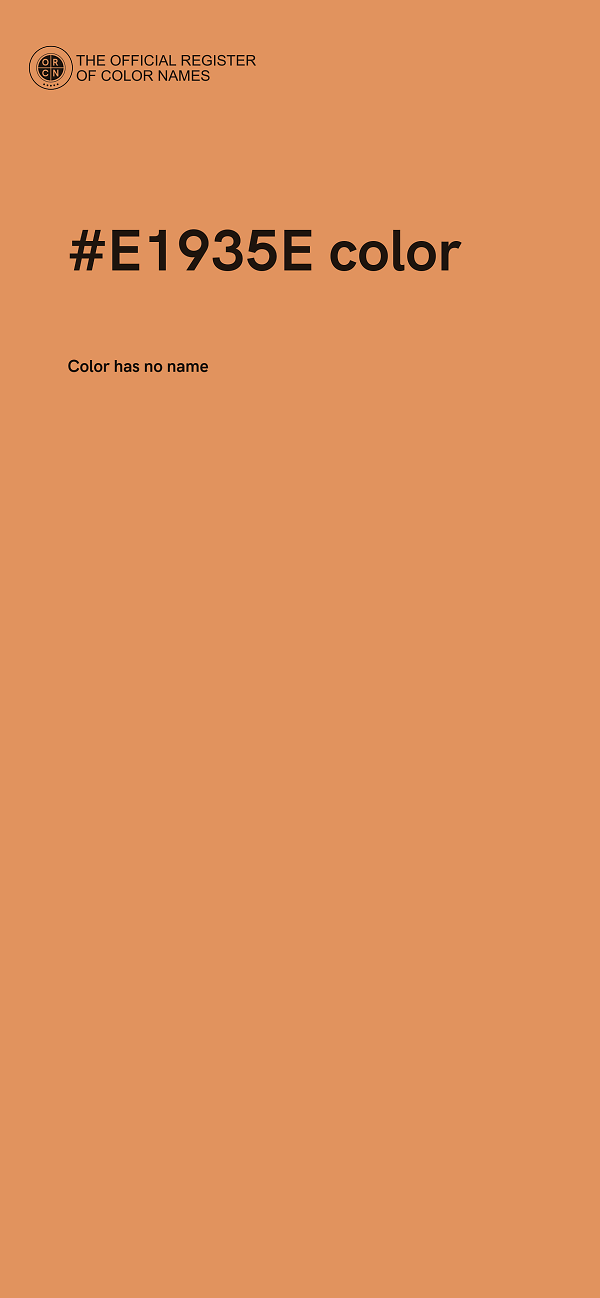 #E1935E color image