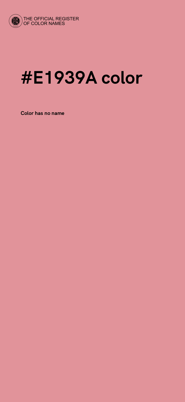 #E1939A color image