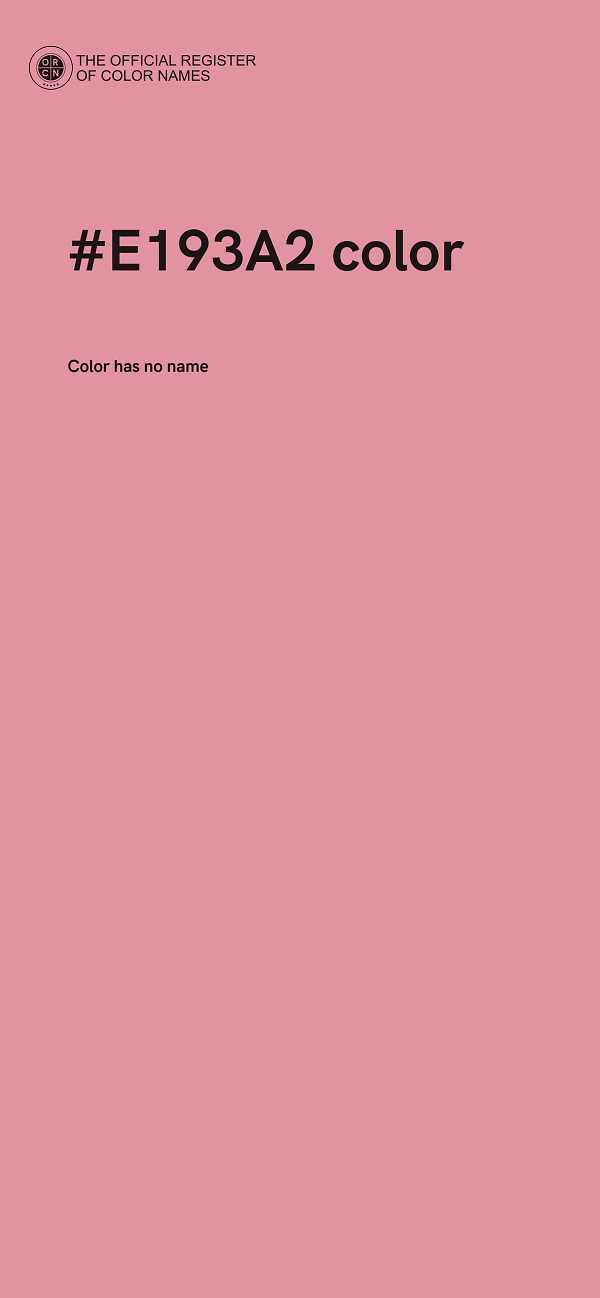 #E193A2 color image