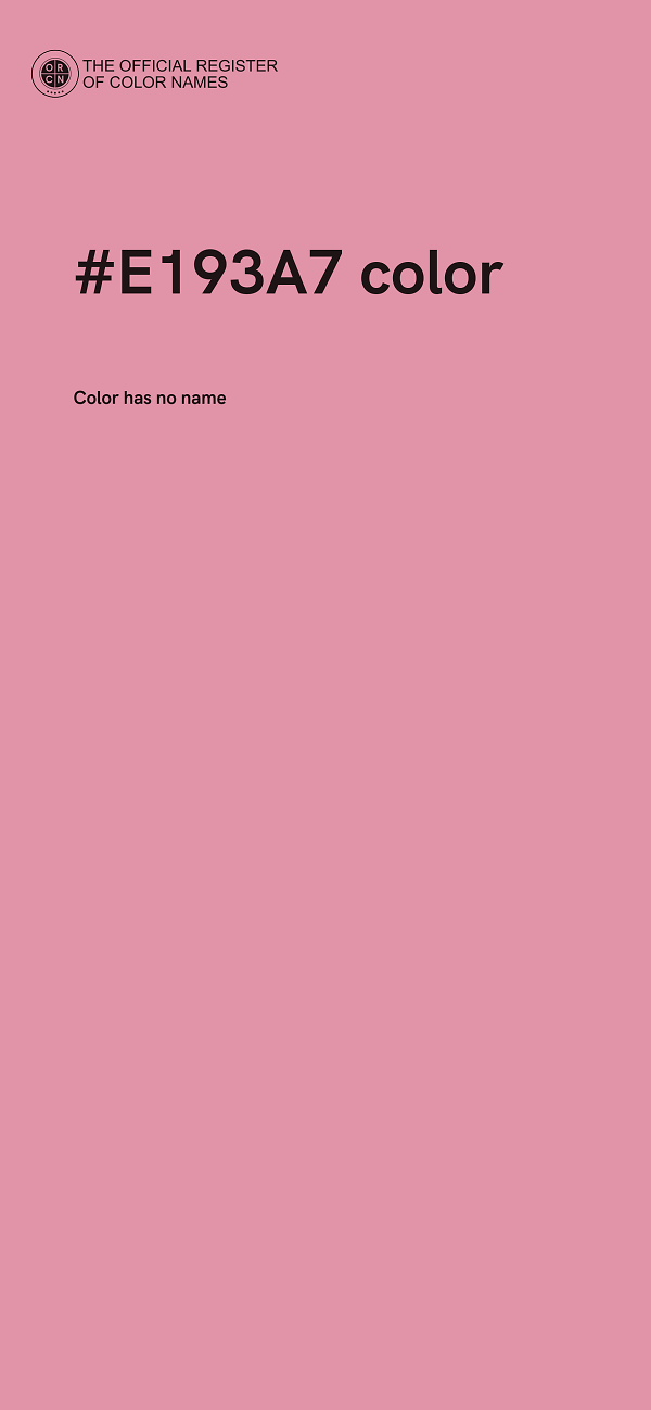 #E193A7 color image