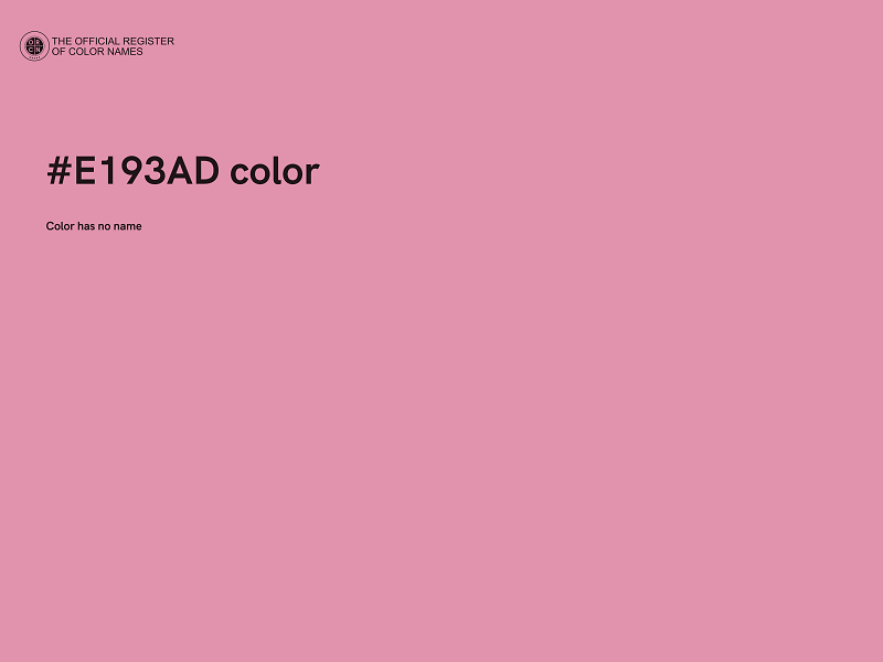 #E193AD color image