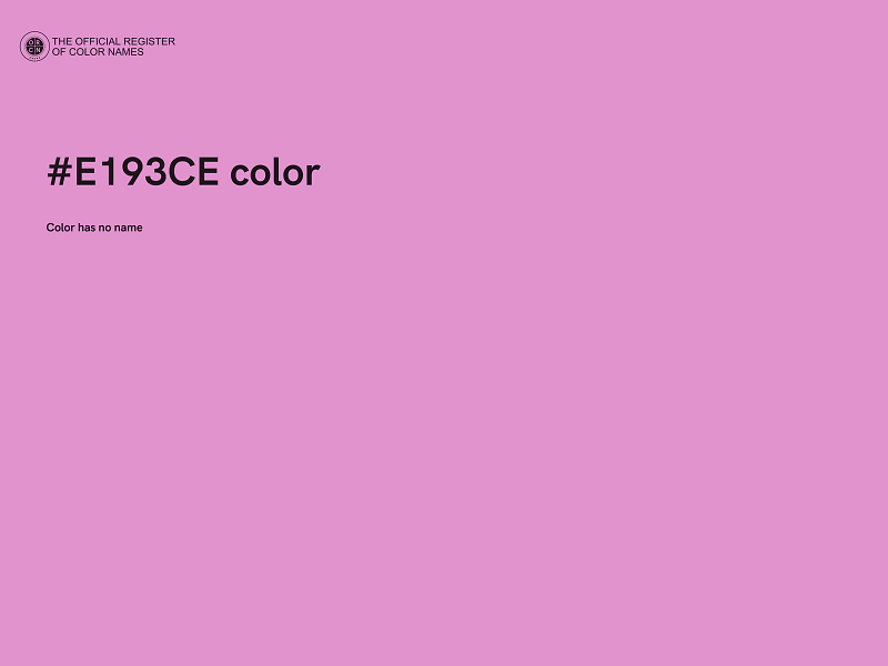 #E193CE color image