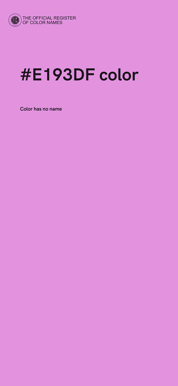 #E193DF color image